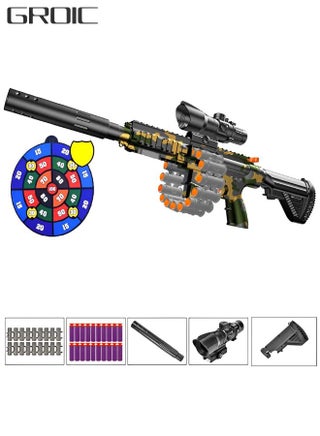 Pistolet M416 à Balles En Mousse – Recharge Manuelle, Realistic, 14+ Ans, Noir Et Jaune, Cadeau Pour Enfant Et Adulte