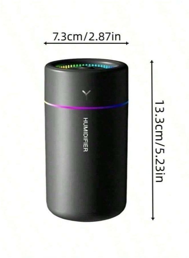 كيلا مرطب هواء بالموجات فوق الصوتية بمنفذ USB، أسود، سعة 280 مل، مناسب للسيارة والمكتب وغرفة النوم وما إلى ذلك. إيقاف تشغيل تلقائي، وضعان للضباب، فائق الهدوء - (أسود) - Image 2