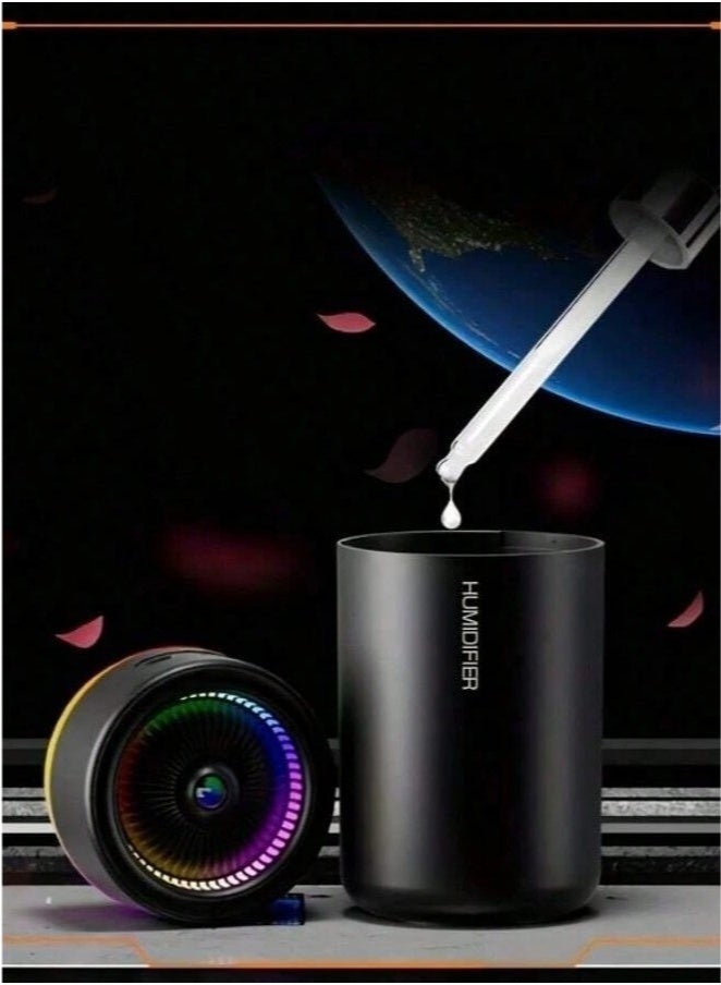 كيلا مرطب هواء بالموجات فوق الصوتية بمنفذ USB، أسود، سعة 280 مل، مناسب للسيارة والمكتب وغرفة النوم وما إلى ذلك. إيقاف تشغيل تلقائي، وضعان للضباب، فائق الهدوء - (أسود) - Image 4