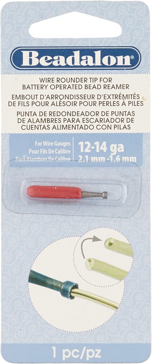 Beadalon Wire Rounder Burr Attachment Use with Battery Operated Bead Reamer and 12 14 and Smaller Gauge Wires - Image 1