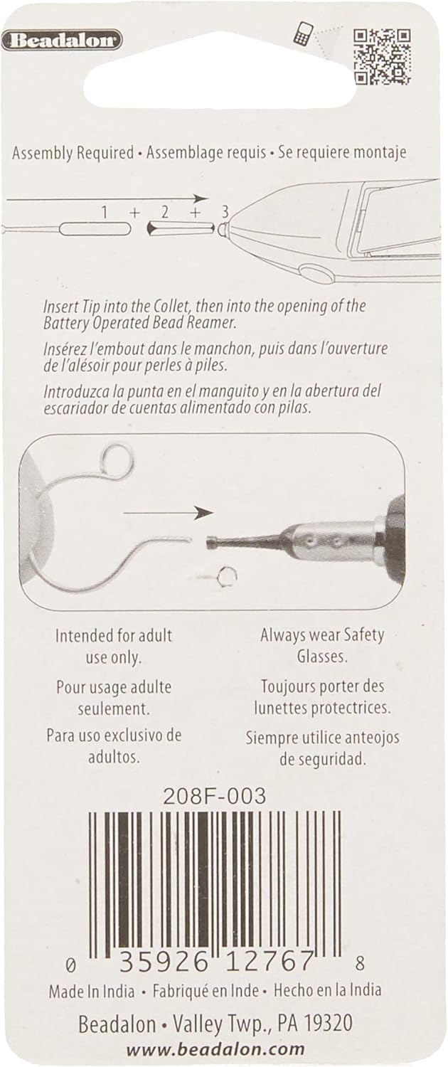 Beadalon Wire Rounder Burr Attachment Use with Battery Operated Bead Reamer and 12 14 and Smaller Gauge Wires - Image 2