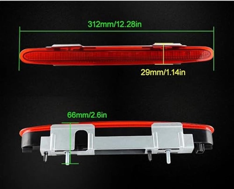 QASULER Smoke Red Lens Third Brake Light for Mercedes-Benz SL R230 - Image 3