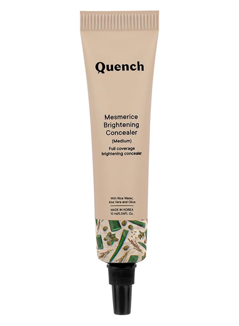 كوينش كونسيلر كريم تفتيح البشرة الطبيعي من بوتانيكس بماء الأرز والصبار | لجميع أنواع البشرة | يخفي الهالات السوداء ويفتح تحت العينين | صنع في كوريا (متوسط)، 10 مل - Image 1