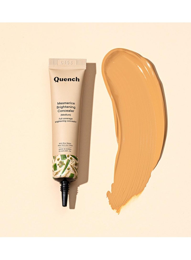 كوينش كونسيلر كريم تفتيح البشرة الطبيعي من بوتانيكس بماء الأرز والصبار | لجميع أنواع البشرة | يخفي الهالات السوداء ويفتح تحت العينين | صنع في كوريا (متوسط)، 10 مل - Image 5