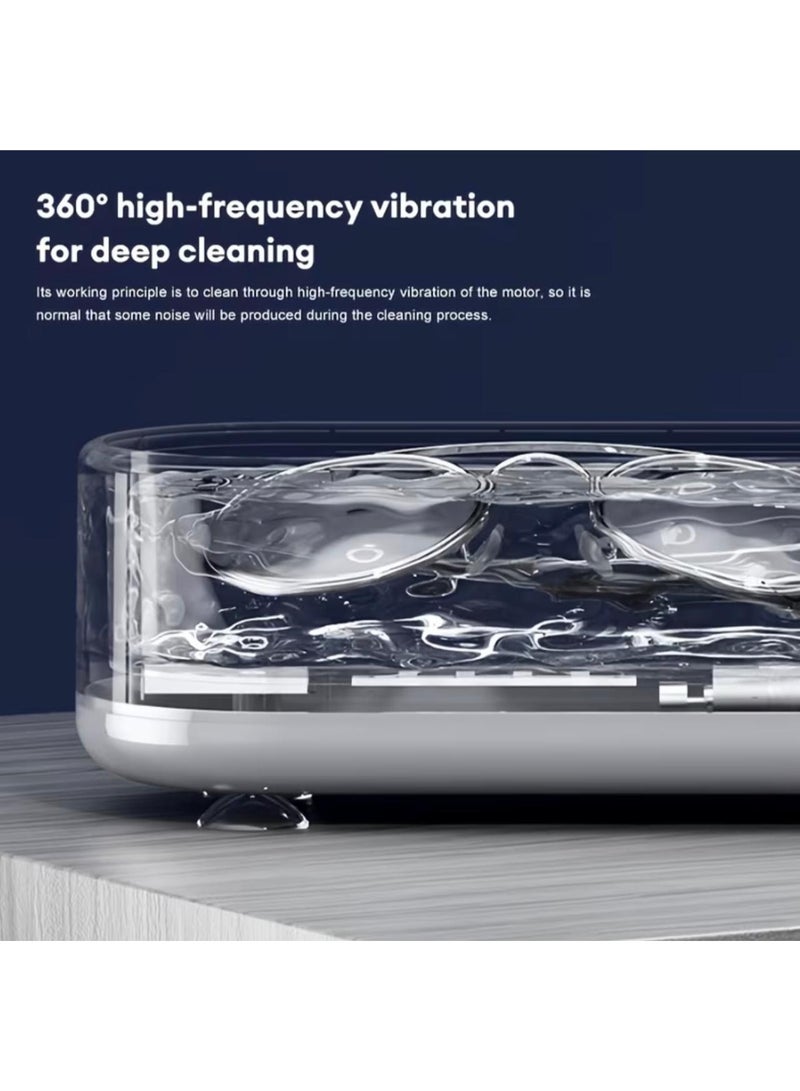 جهاز تنظيف منزلي صغير الحجم، كبسولة تنظيف سعة 450 مل، آلة تنظيف المجوهرات للخواتم والنظارات وفرش المكياج - Image 5