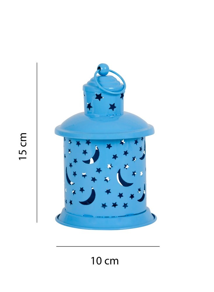 Hilalful My First HilalFul Children Lantern - Blue | Ramadan, Eid Decorations | Portable & Lightweight | Home Décor | Decorative Candle Lanterns | Iron | Living Room, Bedroom, Indoor | Arabian, Moroccan Themed  - Image 2