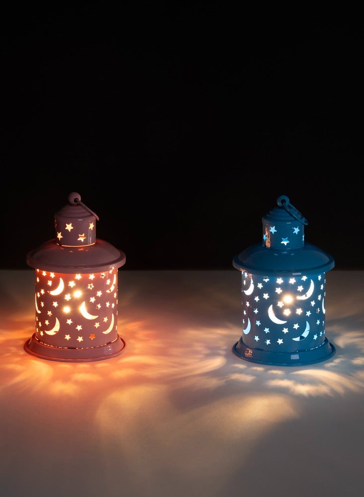 Hilalful My First HilalFul Children Lantern - Blue | Ramadan, Eid Decorations | Portable & Lightweight | Home Décor | Decorative Candle Lanterns | Iron | Living Room, Bedroom, Indoor | Arabian, Moroccan Themed  - Image 3
