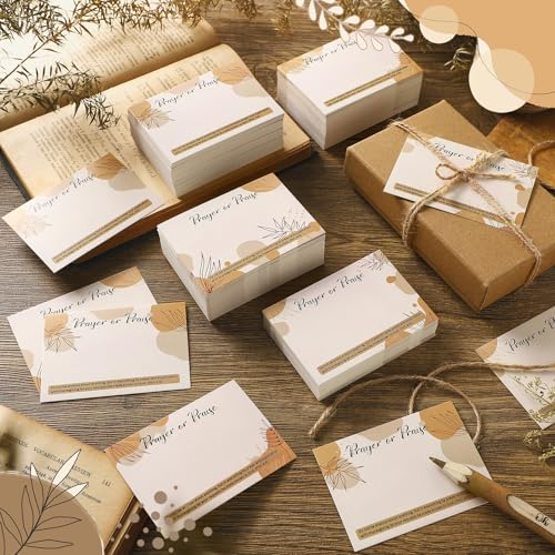 Resholder 400 Pcs Prayer Cards Bulk Church Visiting Cards Catholic Baptism Funeral Gifts Christian Scripture for First Communion Fathers Day Women Christening Favors Guest Gifts(Boho) - Image 3