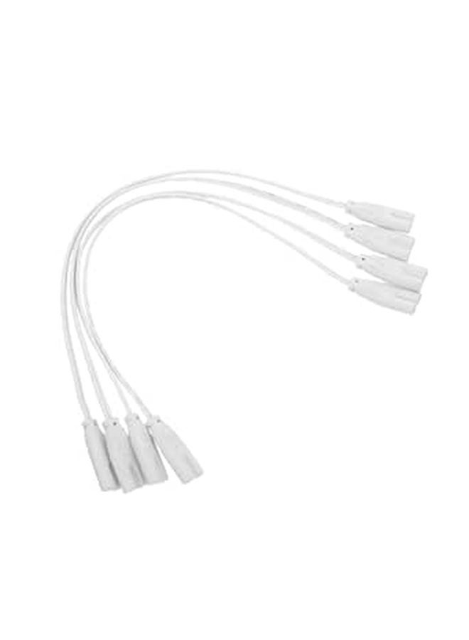 4Pcs LED Light Tube Extension Cord Double End Connector Wire Integrated Socket Fitting - Image 1