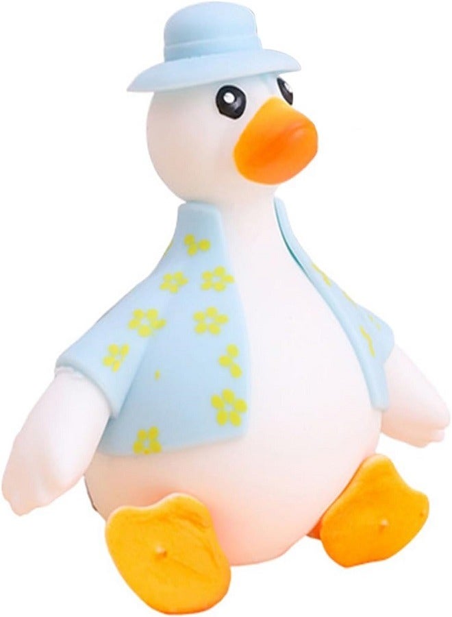 Squishy Squeeze Duck Elastic Decompression fidgeting Toy (Blue) - Image 2