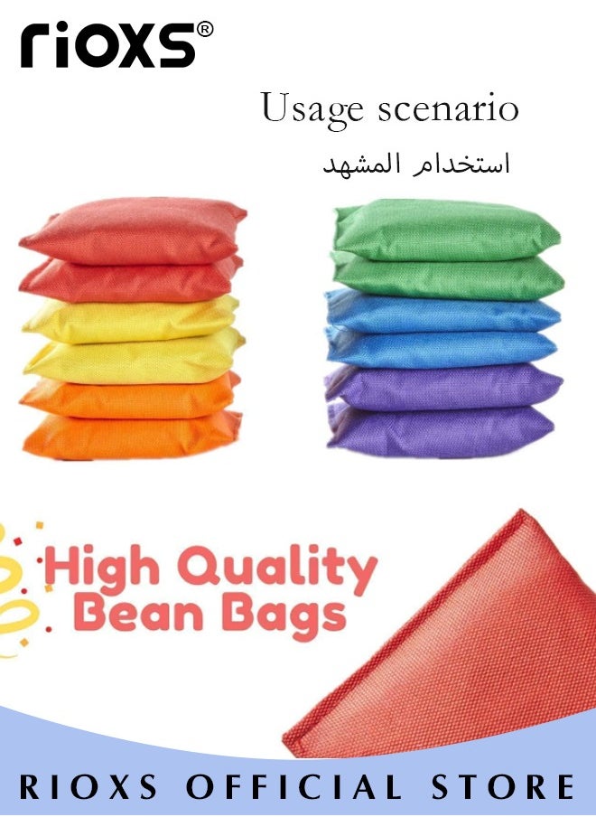 RIOXS Outdoor Games Combo Set for Kids Outdoor Yard Lawn Game Soft Plastic Cones Bean Bags Ring Toss Game Gift for Indoor or Outdoor Birthday Party  - Image 4
