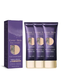 Excefore Body Concealer, 3Pcs Professional Long Lasting Tattoo Cover Up Suitable, Invisible Skin Concealer Set for Tattoo, Long Lasting & Waterproof, 2 Color  - Image 1