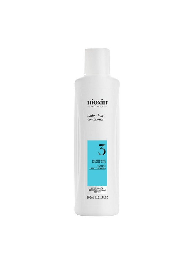 Nioxin System 3 Scalp + Hair Thickening Conditioner | For Colored, Dry, & Damaged Hair with Light Thinning | Maintain Vibrant Color | Strengthen & Nourish with Niacinamide & Biotin | 10.1 Fl Oz - Image 1