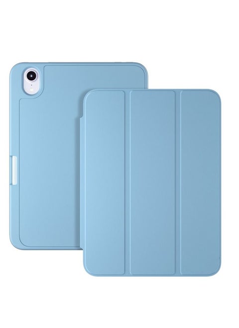 iPad Mini 6 Cover with Pencil Holder Silicone Smart Folding Case Compatible with Apple iPad Mini 6 2021 8.3 Inch