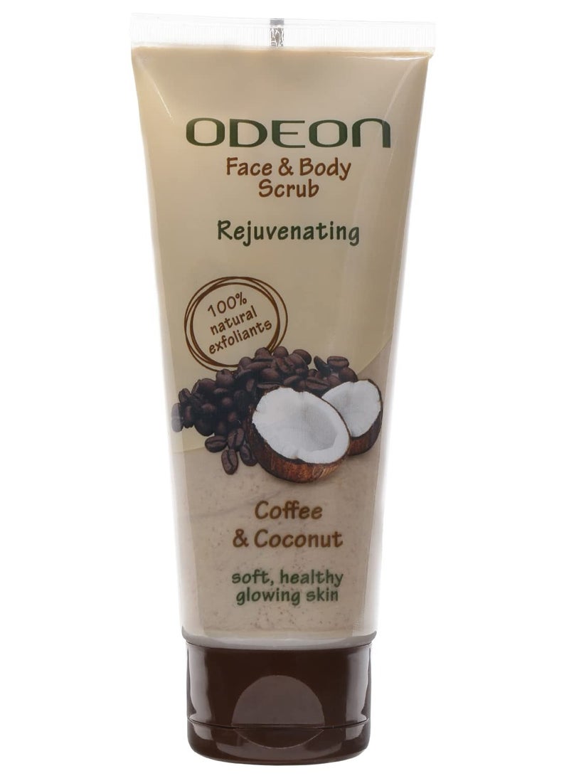 ODEON Face and Body Scrub 100ml (Coffee and Coconut) - Image 1