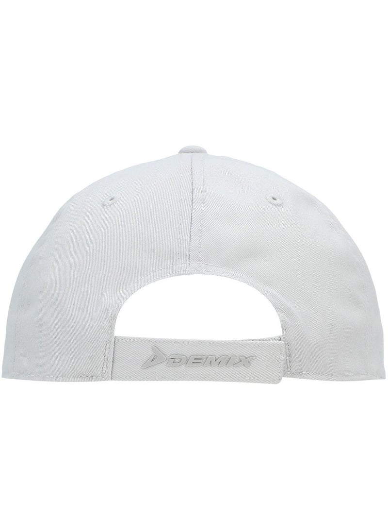 Demix Demix Light Grey One-Size Baseball Cap, Breathable Cotton-Polyester Blend, Adjustable Fastener for Optimal Fit, Perfect for Outdoor Workouts  - Image 3