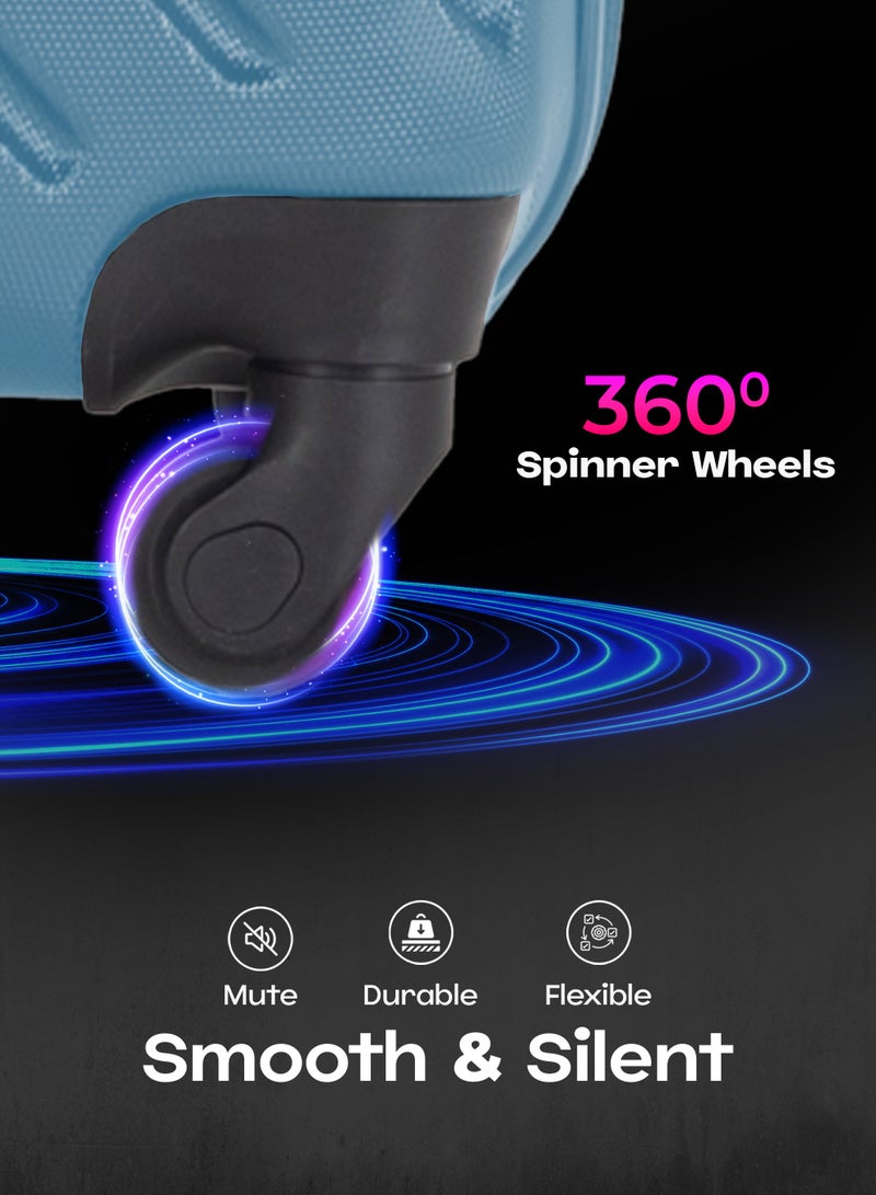 فيبتور مجموعة من 4 حقائب سفر بعجلات ABS مع قفل رقم 20،24،28،32 بوصة - Image 2