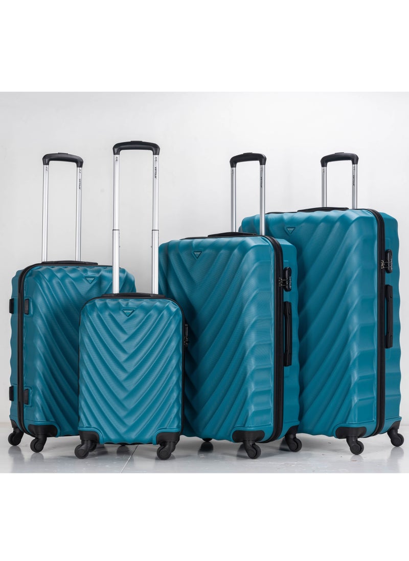 VIPTOUR - Set of 4 ABS Trolley Luggage With Number Lock 20,24,28,32 Inches - Image 1