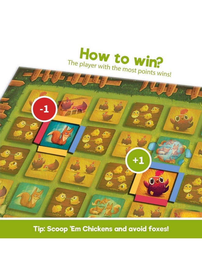 بينكا لعبة بينكا اللوحية - عدّ دجاجاتك، لعبة لوحية استراتيجية للأولاد والبنات، ممتعة للعائلة والأصدقاء، لعبة ورق للأطفال والمراهقين والبالغين، هدايا سفر للأعمار من 7 و8 و9 و10 سنوات فما فوق، من 2 إلى 4 لاعبين - Image 3