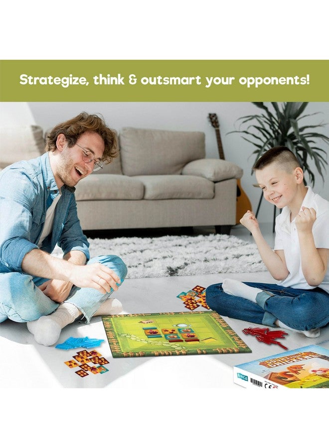 بينكا لعبة بينكا اللوحية - عدّ دجاجاتك، لعبة لوحية استراتيجية للأولاد والبنات، ممتعة للعائلة والأصدقاء، لعبة ورق للأطفال والمراهقين والبالغين، هدايا سفر للأعمار من 7 و8 و9 و10 سنوات فما فوق، من 2 إلى 4 لاعبين - Image 4