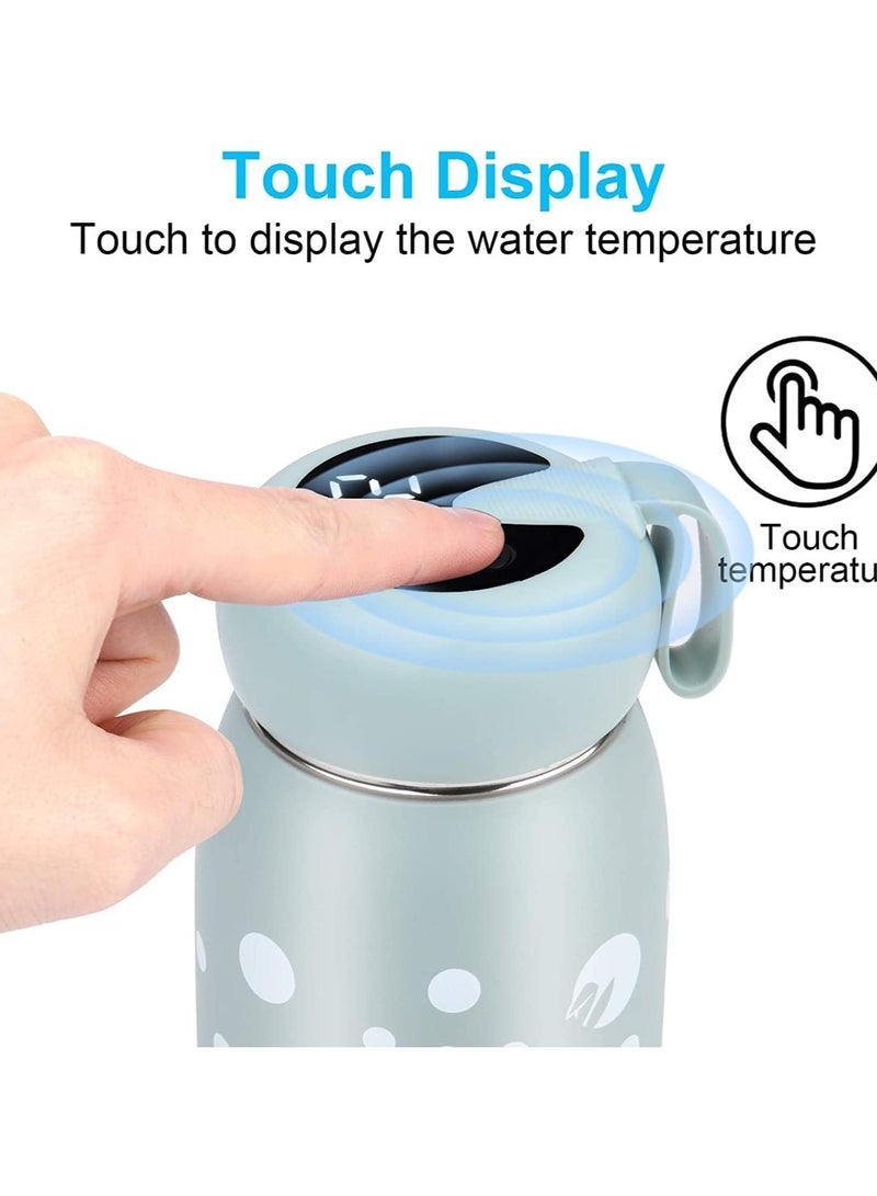 Vacuum Cup, Stainless Steel Steel Lightweight Portable Thermos with Temperature Display Stainless Steel Thermal Filter Coffee Tea, Vacuum Cup, Kids Water Bottle for Travel Home, School Office - Image 2