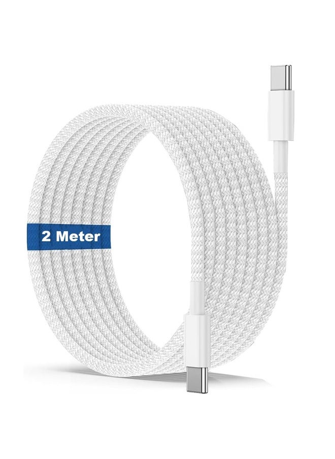 2pcs 240W USB-C Charge Cable 2m White - pzsku/Z675AABD13E5505F86B73Z/45/_/1716815376/af6af6b7-7727-4f5a-a5c0-c6a89380aed8