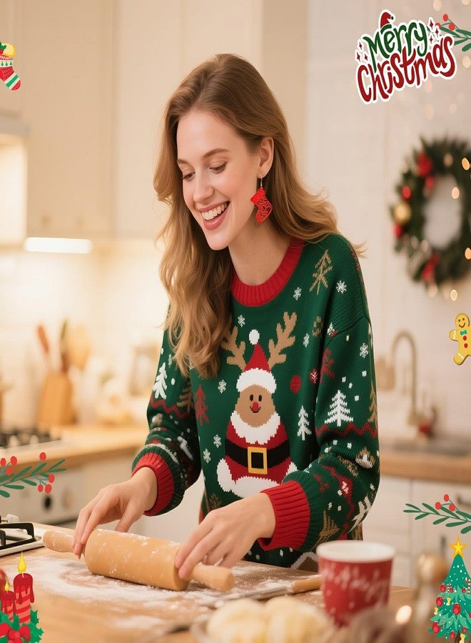 تويكت 3 أزواج من أقراط عيد الميلاد للنساء، هدية مثالية لعيد الميلاد (النمط B) - Image 5