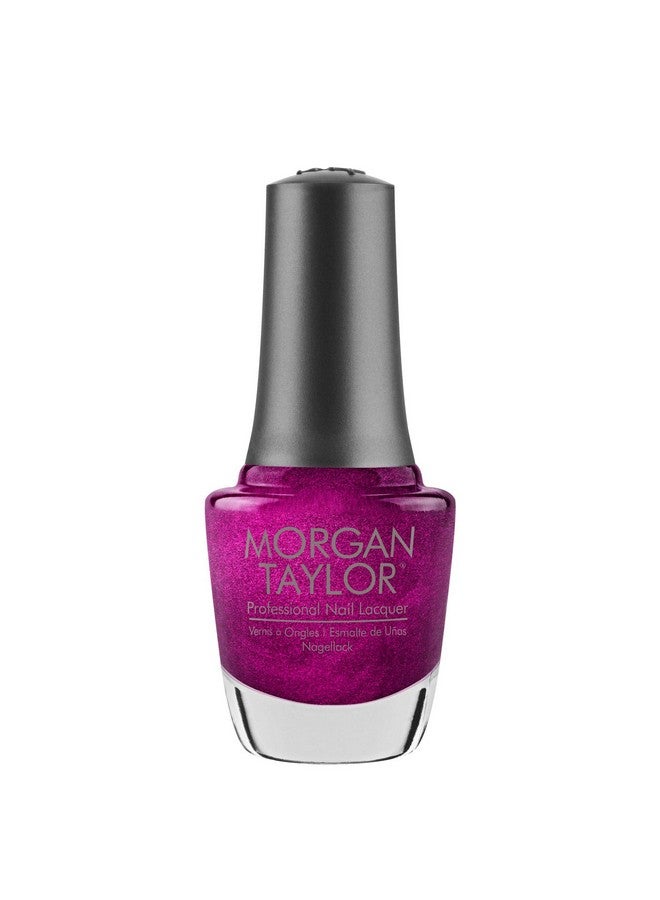 Morgan Taylor Nail Lacquer (I'M From The Fuchsia) Metallic Purple Nail Polish Finger Nail Polish Long Lasting Nail Polish Metallic Purple Nail Lacquer Finger Nail Polishes 5 Ounce - Image 1