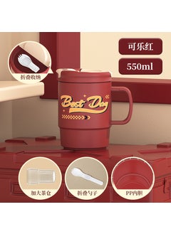 304 double-layer stainless steel thermos cup high color value car coffee cup portable accompanying daily Cup direct drinking cup wholesale Coke red (pp liner) Coke red (pp liner)