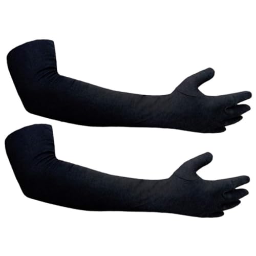 KP GLOBAL Lovely Unisex Cotton Arm Sleeves: Full-Hand Long Gloves for Bike Riding, Men and Women - Washable, Reusable, and Essential for Summer Sun Protection - Image 1