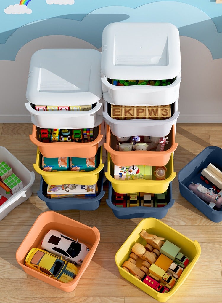 Haidue Multicolor 5-Drawer Plastic Rolling Cabinet Clothes Storage Box Organizer with Wheels for Toys Kitchen Container Bathroom Living Room Office and Playroom  - Image 3