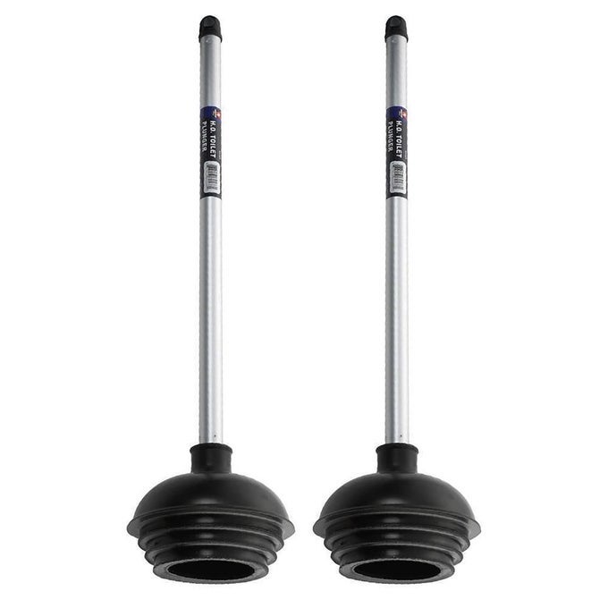 60170A TOILET PLUNGERS DUAL PACK PATENTED ALLANGLE DESIGN HEAVY DUTY ALUMINUM HANDLE RESIDENTIAL COMMERCIAL AND INDUSTRIAL BUILDING SANITATION USE