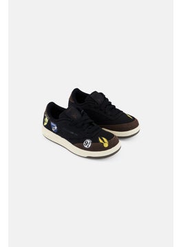 Reebok Kids Boy Club Lace Up Tennis Shoes, Black  - Image 1