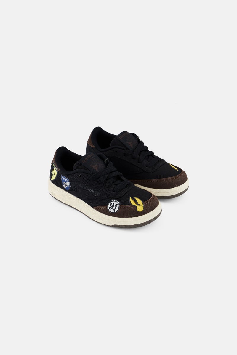 Reebok Kids Boy Club Lace Up Tennis Shoes, Black  - Image 1