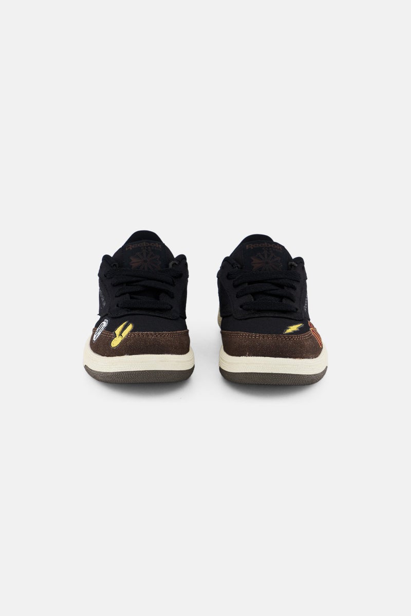 Reebok Kids Boy Club Lace Up Tennis Shoes, Black  - Image 3