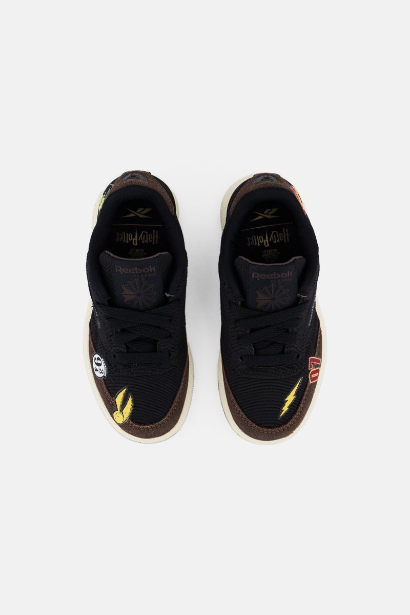Reebok Kids Boy Club Lace Up Tennis Shoes, Black  - Image 2