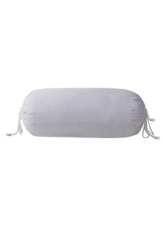 Kuber Industries Kuber Industries Linning Design Cotton Bolster Cover- Set of 2, 16"x32" (White)-44KM0165  - Image 2