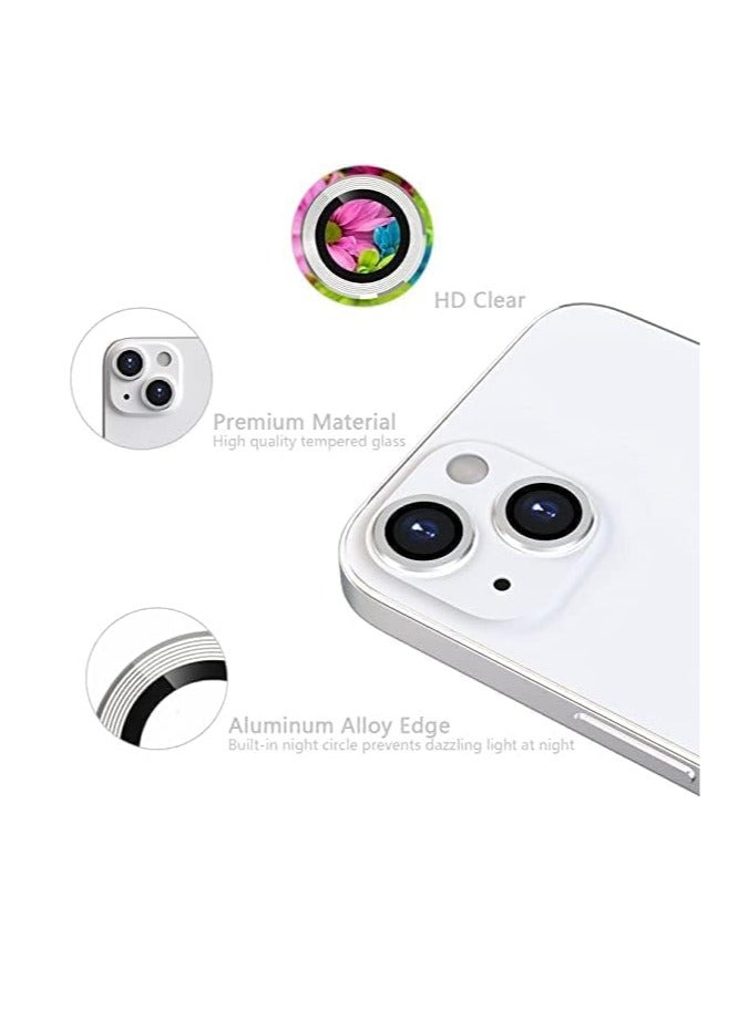 Premium Camera Lens Protector for iPhone 14/14 Plus – Easy Installation and Removal -silver  - Image 2