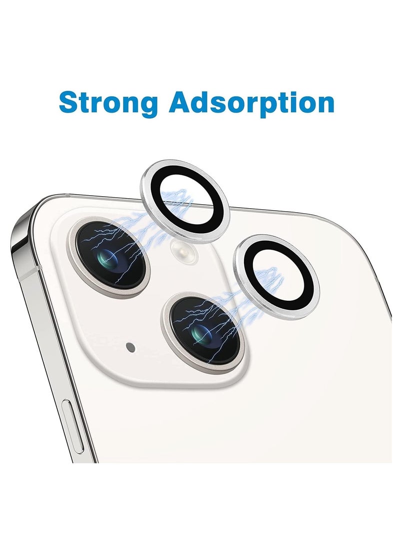 Premium Camera Lens Protector for iPhone 14/14 Plus – Easy Installation and Removal -silver  - Image 3