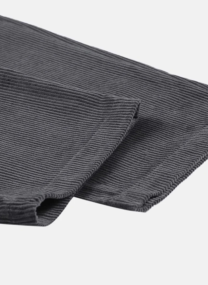 يونيكي Black Striped Casual Trouser