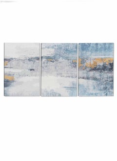 LOWHA Set Of 3 Framed Canvas Wall Arts Stretched Over Wooden Frame Triptych Abstract Paintings For Home Living Room Office Decor  - Image 4