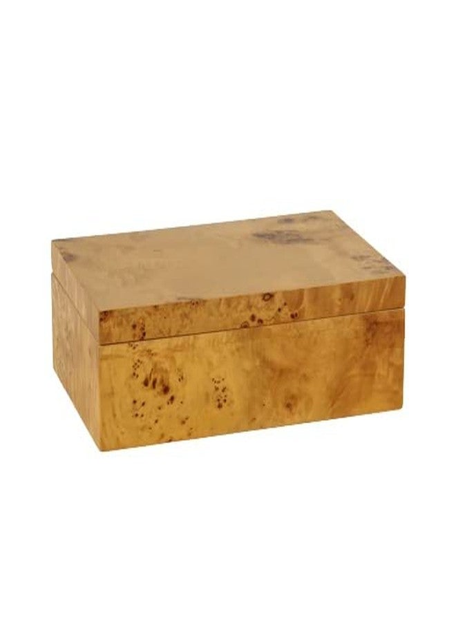 Zodax Leiden Burl Wood Design Decorative Box (Large 10") - Image 1