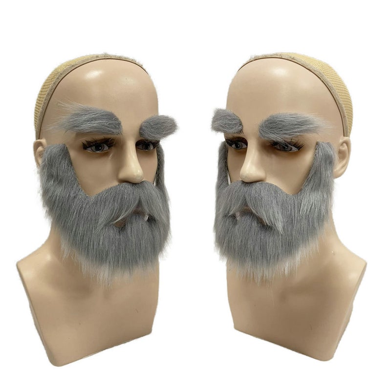 Halloween Ball Party Beard Costume Christmas Pirate Gentleman Eyebrows Old Man Easter - Image 4