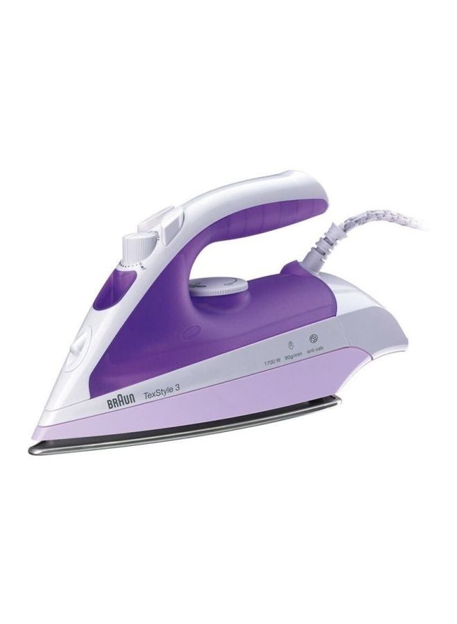براون جهاز كي بالبخار تكستايل 3 بقدرة 2000 وات 2000 W TS320C بنفسجي/أبيض - Image 1