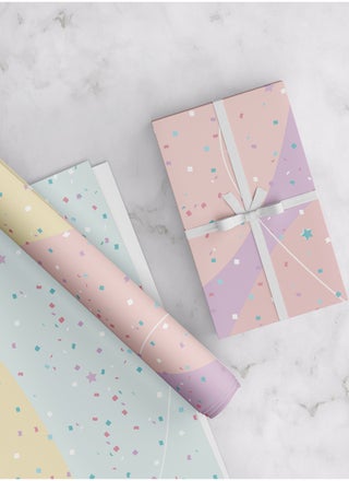 Purple Gift Wrapping Paper