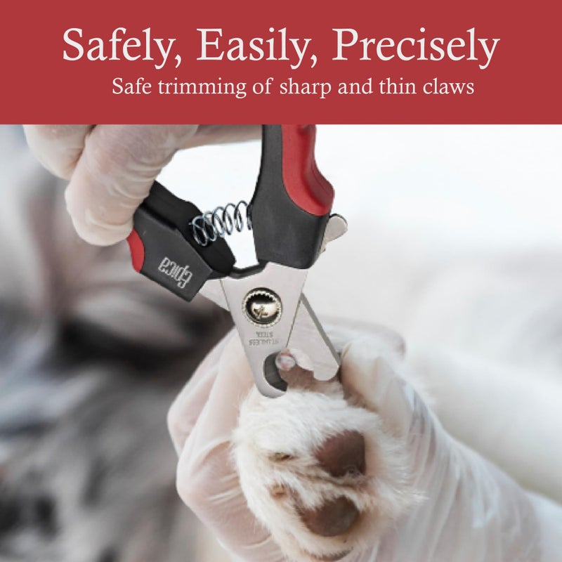 Epica Professional Dog Nail Clipper, Nail Clippers for Large Dog, Easy and Safe Grooming Clippers, Cat Claw Trimmer with Safety Guard (Small/Medium) - Image 3