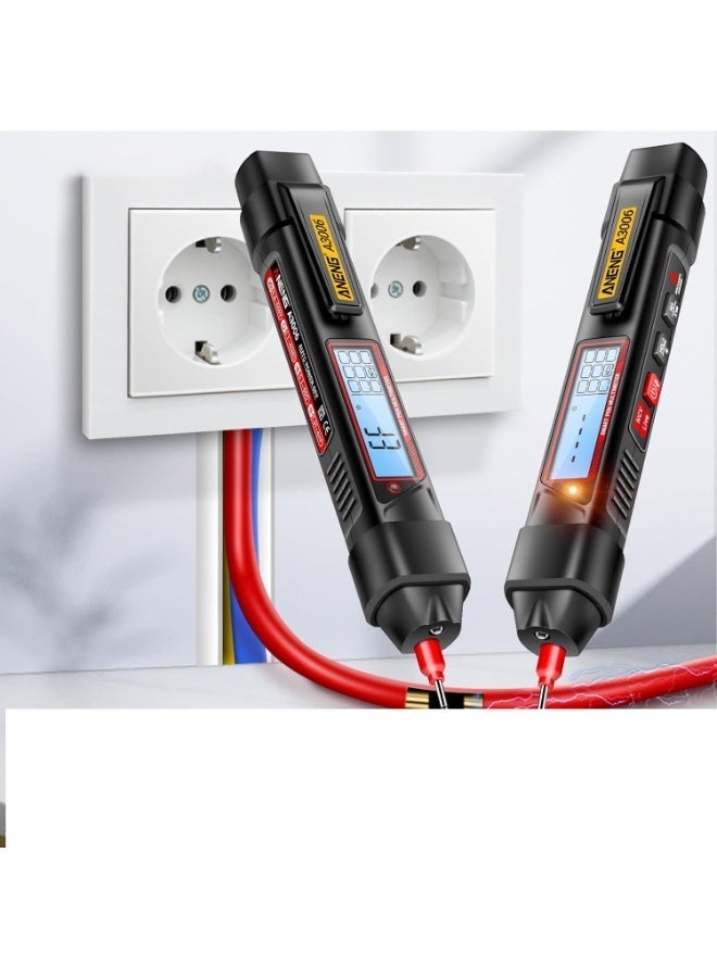 ANENG Pen Type Digital Multimeter, A3006 Pen Type Digital Multimeter, 4000 Count Ac/Dc Voltage Tester, Zero Wire Detector, Resistance, Capacitance, And Diode Testing, Electric Tool - Image 3