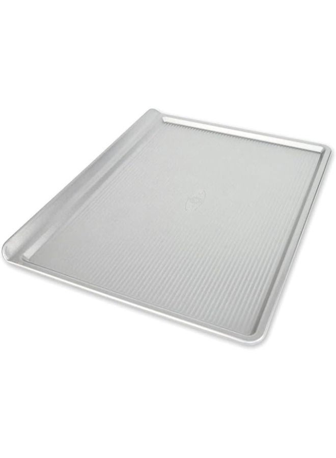 USA Pan Bakeware Cookie Sheet, Large, Warp Resistant Nonstick Baking Pan -Silver - Image 1