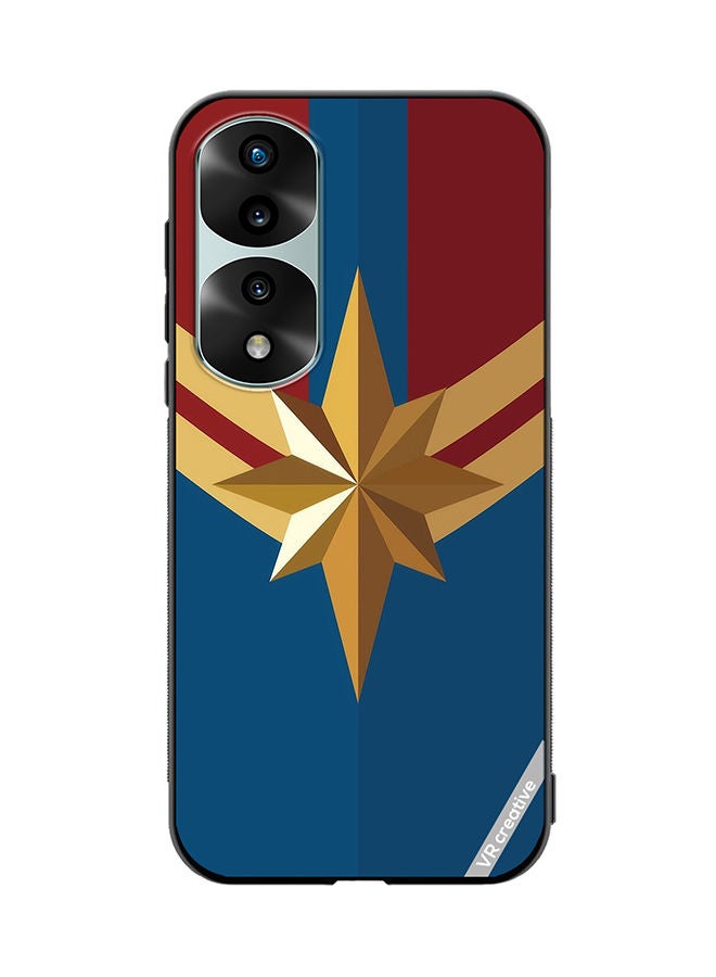 VR CREATIVE Protective Case Cover For Honor 70 Pro Captain Marvel Logo Design Multicolour - Image 1