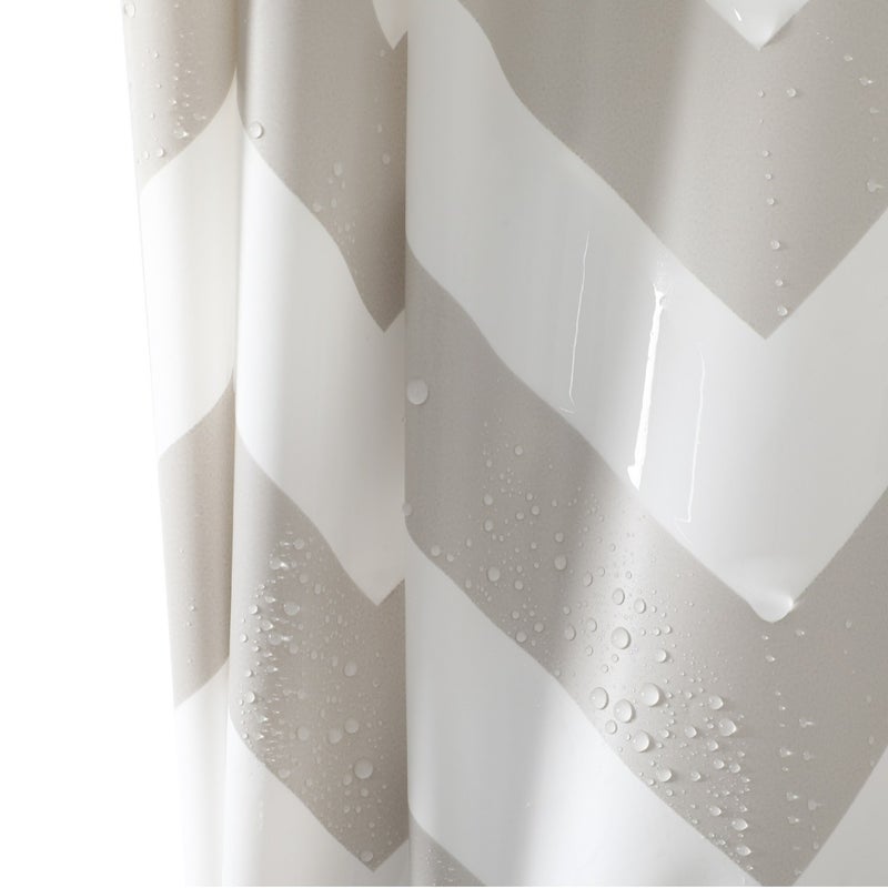 Wavy Texture Waterproof Mildew-Proof Shower Curtain Peva Bathroom Partition Curtain - Image 4